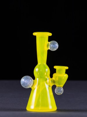 Neon yellow Mr. Grey mini rig
